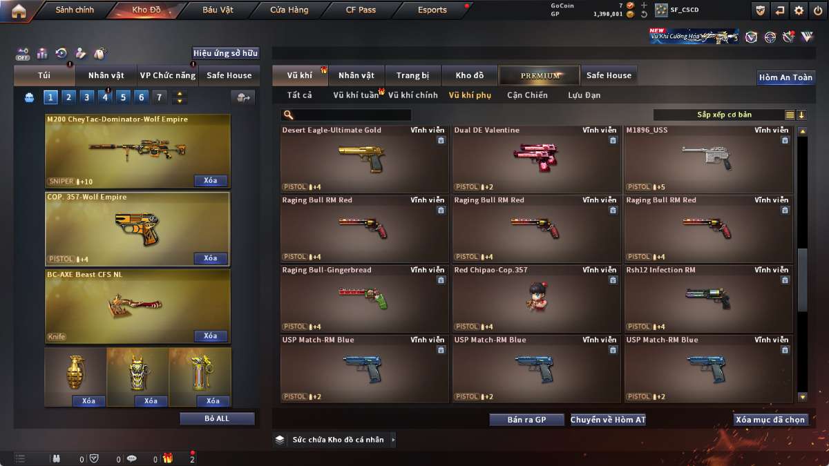 shop acc cf uy tin gia re